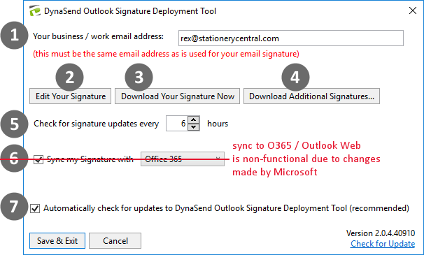 email signatures download folder structure