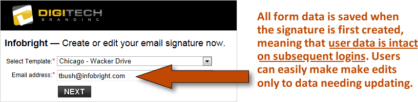 email signature listing