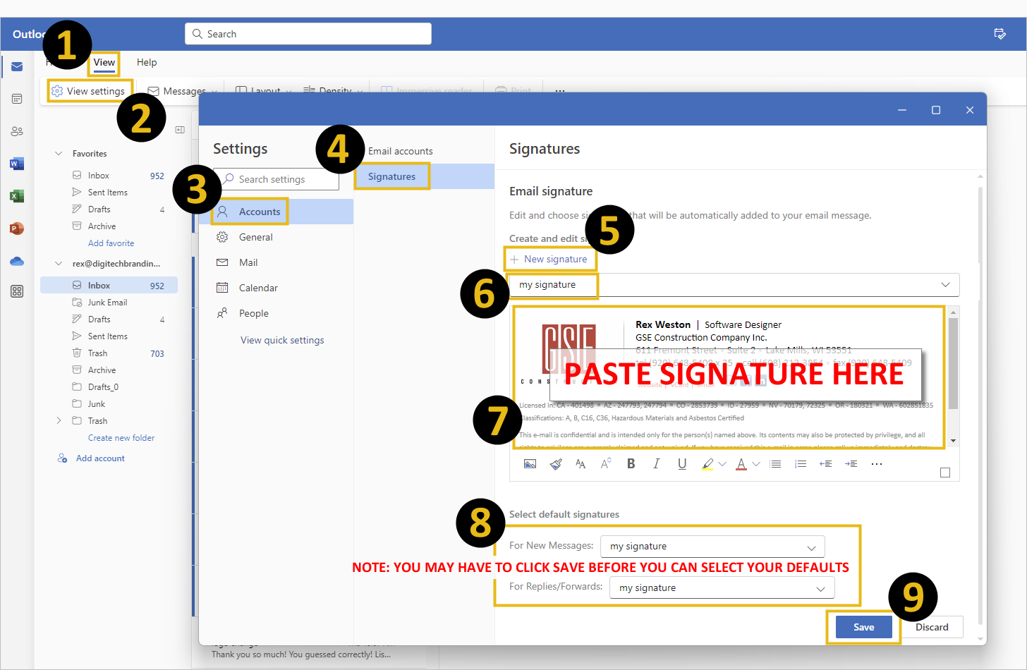 New Outlook Email Signature Installation Instructions Dynasend