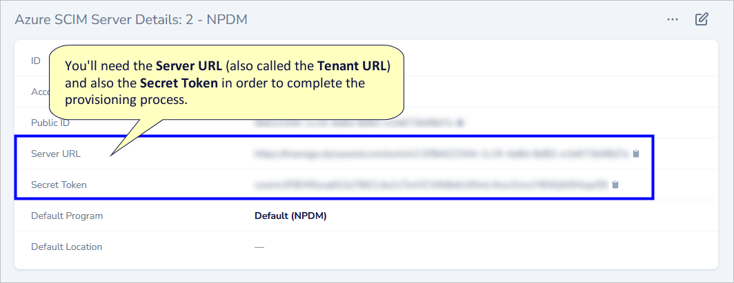 Dynasend SCIM server setup