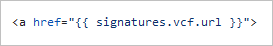 email signature vcard mapping