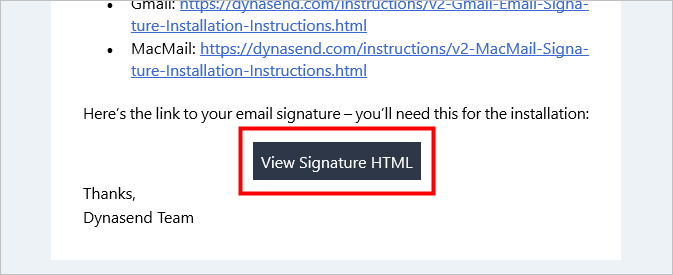 display signature in your browser